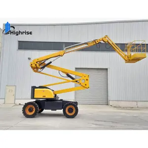 Man Lift 8MแบบพกพาJib Crane Boom Lift/แพลตฟอร์มทํางานสูงยกไฮดรอลิกขับเคลื่อนด้วยตนเอง/Articular Boom Lift