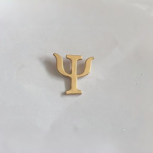 Spilla da Bavero con Simbolo Psicologico, Spilla in Metallo con Lettera Greca Psi, Distintivo per la Consapevolezza della Salute Mentale per Psicologi e Studenti - Product Image 1