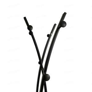 Perchero metálico de pie para el hogar con ganchos, perchero sencillo hecho a mano para dormitorio, perchero portátil - Product Image 2