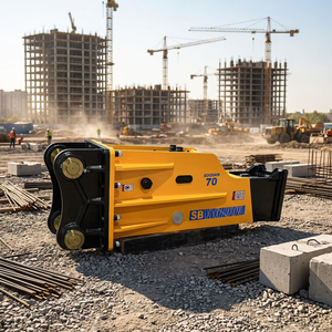 Marteau hydraulique de type boîte jaune SB70, prix usine, vente chaude 2026, certifié CE, pour excavatrices de 16 à 21 tonnes - Product Image 1