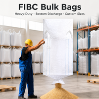Sacs en PP tissé FIBC, sacs jumbo, sacs à fond déchargeable, sacs en gros