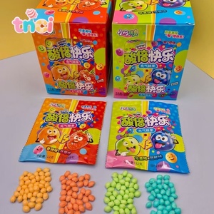 Caramelos <span class=keywords><strong>de</strong></span> gelatina <span class=keywords><strong>de</strong></span> frutas ácidas a granel con cubierta crujiente y centro suave, dulces <span class=keywords><strong>de</strong></span> sabores mixtos al por mayor <span class=keywords><strong>de</strong></span> fábrica OEM para venta al por menor y vending - Product Image 1