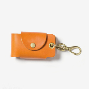Customized EDC door opener <b>keychain</b> <b>leather</b> cover, hygienic contactless door opener storage bag, key pouch protective cover - Product Image 5