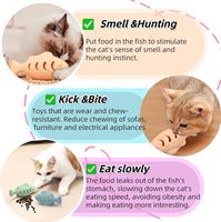 Jouet interactif pour animaux de compagnie, distributeur de friandises multifonctionnel, jouet d'entraînement pour animaux de compagnie avec balle à catnip