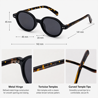 Lunettes de soleil polarisées ovales vintage de luxe en acétate noir et orange, monture intégrale, protection UV400, anti-radiation, anti-lumière bleue