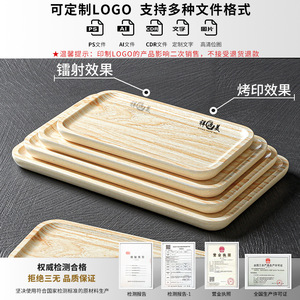 Xiangyuanmei <b>rectangular</b> imitation porcelain roast pork plate, hot <b>pot</b> restaurant vegetable plate, dinner plate, barbecue - Product Image 4