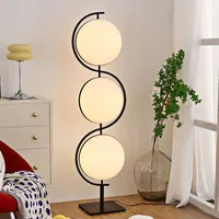 Lampe de table E27 au design moderne, boule en acrylique rotative, métal chromé, salon, chambre d'hôtel, lampe de sol, décoration artistique pour la maison, lumière debout