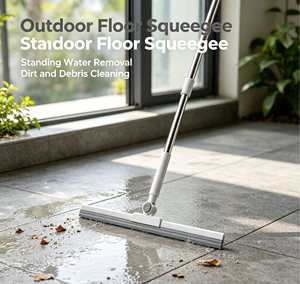 Silicone Floor <b>Mop</b> T Handle Floor Scrubber Cleaning Tool for Household Floor Care - Product Image 5