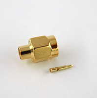Cable RG402 de 0.141'' con Conector Coaxial RF SMA Macho Recto, Impermeable, para Antena
