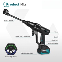 Yofidra pistol air pencuci mobil DIY, sumber daya baterai semprotan cuci taman pembersih Brushless 6 1 tekanan tinggi 200Bar