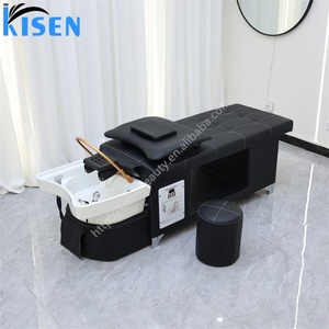 KISEN Équipement de salon de coiffure : Bac de lavage de cheveux, Lit de shampoing pour thérapie capillaire, massage thaïlandais et spa japonais pour la tête - Product Image 4