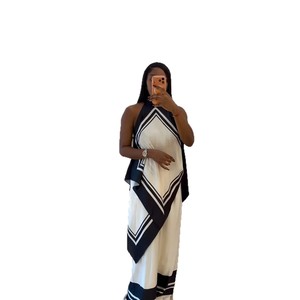 European American Cross-border Women's 2026 Africa New Simple Casual Contrast Color Straight Pants <strong>Stitching</strong> Sleeveless <strong>Top</strong> - Product Image 5
