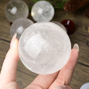 Vente en gros de sphères de cristal de roche, cadeaux Reiki Fengshui, quartz blanc transparent, grandes sphères de pierres précieuses pour la décoration de la maison - Product Image 2