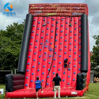 Jeu de sport Mur d'escalade en PVC gonflable pour adultes et enfants Mur de montagne d'escalade gonflable