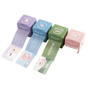 Ensemble de notes autocollantes sur le thème de l'<span class=keywords><strong>anime</strong></span> personnalisé, avec des bandes washi et une couverture en papier, reliure cousue - Product Image 4