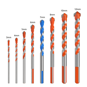 Juego de Brocas Multifuncionales LaVie de 3mm a 12mm, Brocas Triangulares de Carburo de Aleación para Concreto, Paredes y Azulejos - Product Image 1