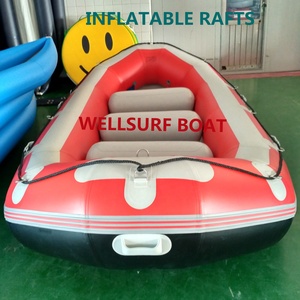 Balsa Salvavidas Inflable de PVC de 0.9mm, Certificada por la CE, Fabricada en China, Modelo SR400 Roja, para 8 Personas - Product Image 3