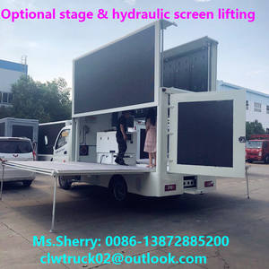 Camion publicitaire mobile LED de petite taille FOTON Forland, écran numérique, camion de diffusion télévisuelle - Product Image 5