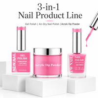Offre Spéciale – Kit de Vernis Gel 3-en-1 Personnalisable, Non Toxique, Végan, Longue Durée, Sans HEMA, Sans TPO, pour Ongles en Gel UV