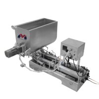 Machine de remplissage de pâte semi-automatique, machine de mélange de remplissage de pâte liquide pneumatique à trémie de 80l
