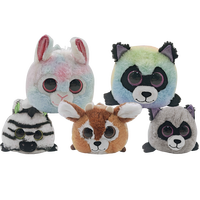 Personnalisé doux arc-en-7 pouces en peluche cylindre en peluche jouet