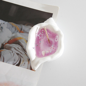 Cire de Gel de buccin en forme de conque de longue durée bougie parfumée de coquille d'océan Unique pour décor d'accessoire de Photo de salle de fête - Product Image 2