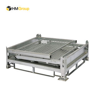 Gabbie di Stillage per trasporto di cavi pieghevoli in acciaio zincato per rete metallica impilabile resistente - Product Image 5