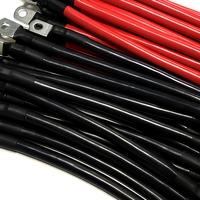 Batteriekabel OT-Ringklemmen Silikonkabel Rot Schwarz Batterie-Verbindungskabel für Wohnmobil Solarenergiespeicher