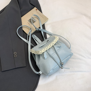 Sac à dos étudiant pour <span class=keywords><strong>femme</strong></span>, nouvelle collection 2025, tendance et élégant, style dentelle, portable, style ballet - Product Image 6