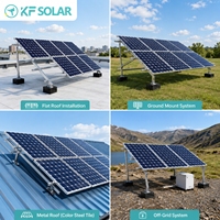 Support de montage de panneau solaire réglable anodisé KF SOLAR avec résistance au vent de 60 m/s pour l'installation sur toit et au sol