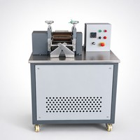 Machine de granulation de plastique à écran tactile PLC, broyeur à deux rouleaux intelligent, mélangeur de composés de laboratoire, stockage de recettes, CE ISO