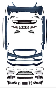 Chất Lượng Cao Cơ Thể Kit Mới Chuyển Đổi Cho Mercedes C-Class W205 2015 2018 Nâng Cấp Để W206 AMG C63 Với Mui Xe Fender Bumper Lưới Tản Nhiệt - Product Image 2
