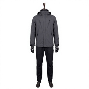 Veste Softshell d'hiver à capuche pour homme, la plus vendue, chaude, imperméable, respirante, anti-UV, avec isolation polaire Rip-Stop et fermeture éclair, séchage rapide - Product Image 1