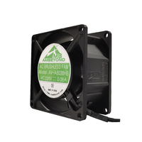 Ventilateur AC à haut débit d'air 8038, 80x80x38mm, 220V 110V, 2500 tr/min, puissant ventilateur axial à cadre en aluminium pour la ventilation