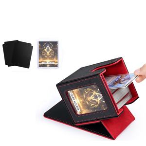 Boîte de Rangement en Cuir PU Torson pour Jeux de Société TCG Yu-Gi-Oh Pokémon Anime, Avec Fenêtre et Deux Séparateurs, Vente en Gros - Product Image 1