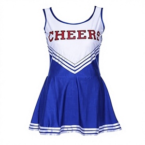 Uniformes de cheerleading pour adultes imprimés par transfert thermique, costumes de cheerleaders scolaires personnalisés, tenues de déguisement pour femmes, 100% polyester - Product Image 1