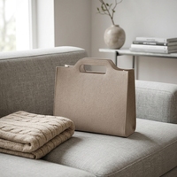 Sac fourre-tout en feutre personnalisé avec logo, écologique, durable, portable, pour documents professionnels, shopping et rangement