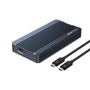 Boîtier Thunderbolt 3 40 Gbps pour SSD M.2 NVMe, en aluminium, sans outil, pour clés M-Key et B&M 2280, adaptateur SSD portable jusqu'à 8 To - Product Image 4