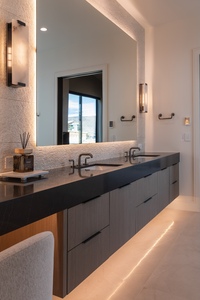 Meuble-lavabo sur mesure Vermonhouzz avec double vasque et grands tiroirs <span class=keywords><strong>de</strong></span> rangement pour <span class=keywords><strong>salle</strong></span> <span class=keywords><strong>de</strong></span> <span class=keywords><strong>bain</strong></span> d'hôtel et d'appartement <span class=keywords><strong>de</strong></span> luxe - Product Image 2