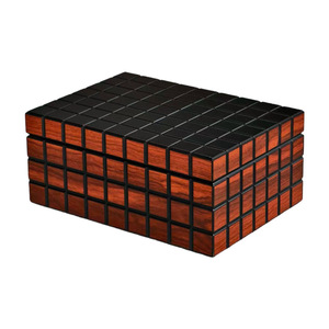 JOFI Cigar Humidor <b>Box</b> Wooden Double Layer Cedar Moisture Proof Rectangular <b>Storage</b> Case - Product Image 2