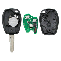 Clé à distance à 2 boutons 433 MHz avec puce PCF7947 pour Renault Kangoo Twingo Duster Trafic Clio 3 Modus Master VAC102 Blade