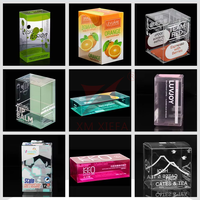 Emballage plastique personnalisé, boîte en plastique transparente PET imprimée, pour aliments ou cadeaux, OEM/ODM, boîtes en plastique transparentes
