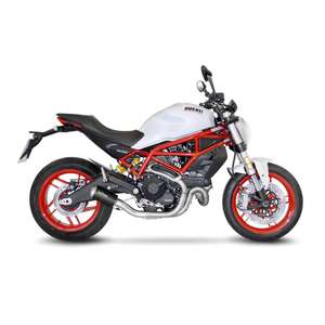 LV-10 sistema di scarico motociclistico in edizione nera per DUCATI MONSTER 797 2017-2020 modello 18843 - Product Image 1