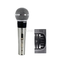 Mikrofon Dinamis Unidirectional Classic 55SH 565SD Desain Retro Perak untuk Peralatan Vokal Profesional Studio Podcast Karaoke