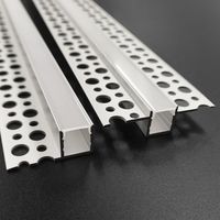 52mm * 13mm plafond armoire lampe linéaire Alu Profil canal Extrusion dissipateur de chaleur PC diffuseur crique encastré LED profilé en aluminium
