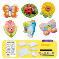 Beliebte Putzmalerei DIY-Gipsform Kinder Kunsthandwerk Mal-Spielzeug Gipsform-Set