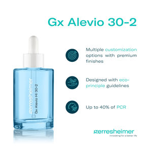 Etiquetado Personalizado Gx-Alevio Hi 30-2 Botella de Vidrio Rectangular de 30 ml con Tapa de Rosca de Alta Calidad para Uso Cosmético Pedidos OEM - Product Image 2