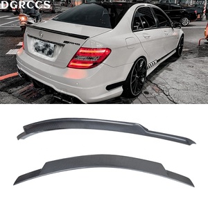 For C-Class W204 4Door C74 Style Carbon Fiber Rear Spoiler Trunk Wing 2007-2014 Carbon Fiber - Product Image 1
