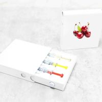 CR Boîte De Papier Seringues Cosmétiques Emballage Seringue En Verre Borosilicate Métal En Plastique Coloré Piston Luer Lock Seringues 1ml Verre
