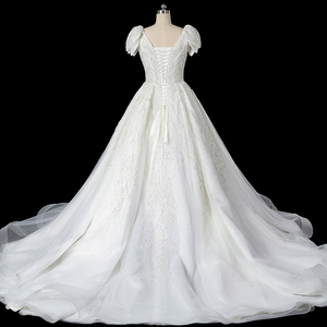 TEENYEE New Arrivals Sequins Flower Sleeves Plus Wedding Dress Formal Vestidos De Fiesta Talla Grande <strong>Trouwjurk</strong> for Wedding - Product Image 2